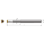 Fräserschaft VHM CRC 0810 L35 K 8x125mm mit IK (Plattengröße 10mm)